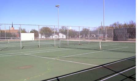 tennis courts