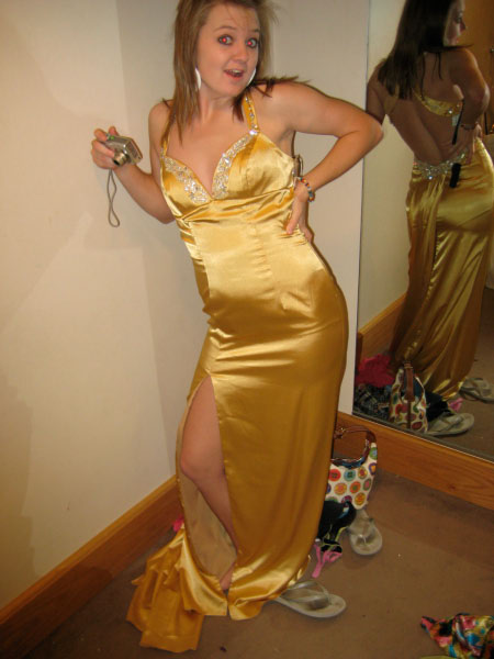 We tried on dresses 2