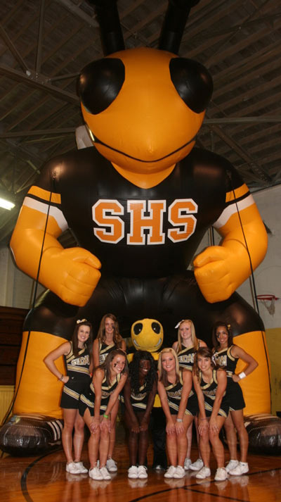 Cheerleaders and Hornet